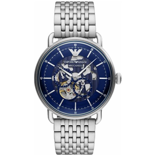 Наручные часы EMPORIO ARMANI Механические наручные часы Emporio Armani AR60024, синий, серебряный (синий/серебристый)