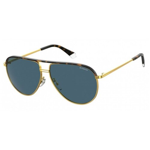 Солнцезащитные очки Polaroid, золотой (серый/серебристый/золотистый)