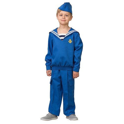 Батик Карнавальный костюм Матрос, рост 158 см 5702-158-80 (синий) - изображение №1