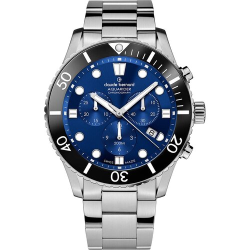 Наручные часы Claude Bernard Наручные часы Claude Bernard 10252 3NBM BUIB, синий, серебряный (синий/серебристый/серебряный)