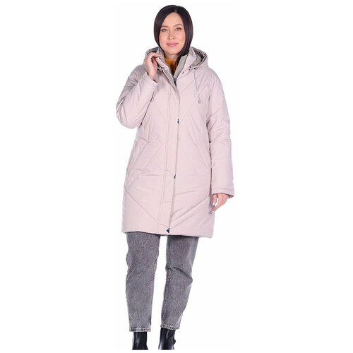 куртка  Maritta зимняя, средней длины, утепленная (светло-бежевый)