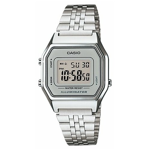 Наручные часы CASIO Vintage LA-680WA-7, серебряный, серый (серый/серебристый/стальной)