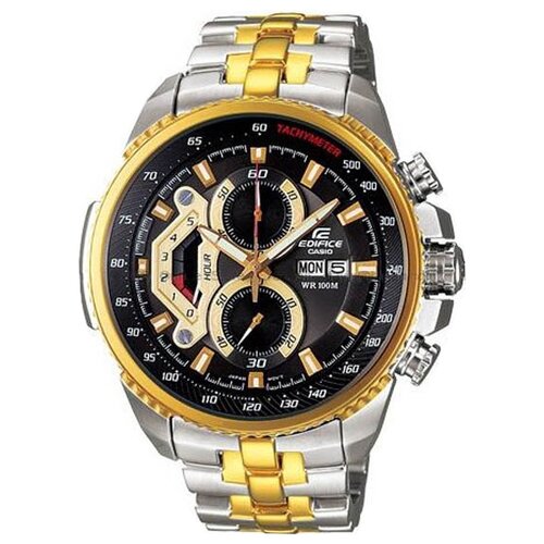 Наручные часы CASIO Edifice EF-558SG-1A, серебряный, черный (черный/серебристый/золотистый/мультицвет)