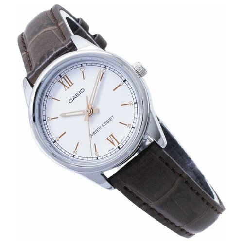Наручные часы CASIO Collection LTP-V005, серебряный (коричневый/серебристый)