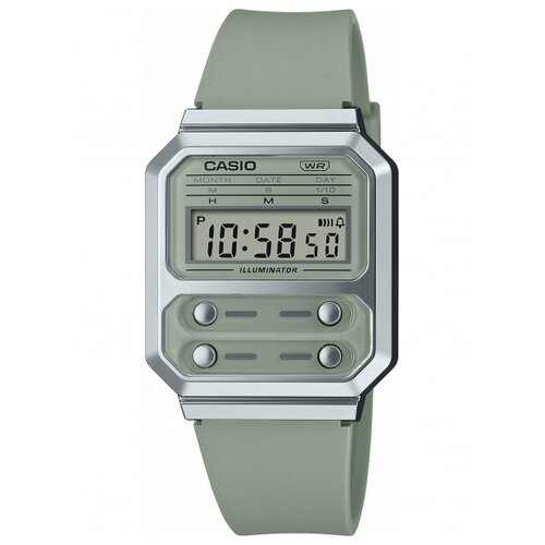 Наручные часы CASIO Vintage Наручные часы Casio A100WEF-3AEF, зеленый