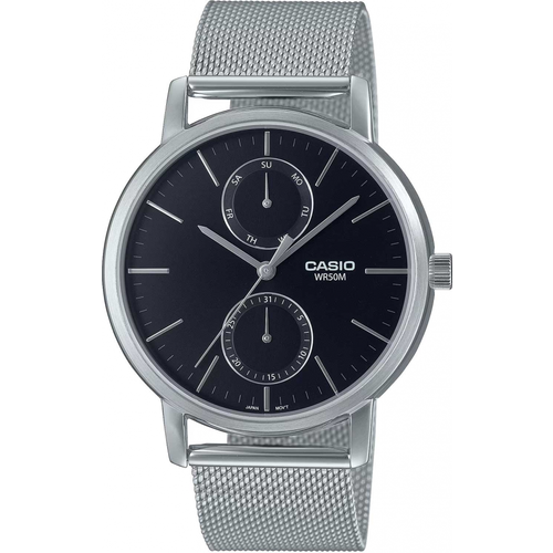 Наручные часы CASIO Casio MTP-B310M-1A, черный, серебряный (черный/серебристый/серебряный)