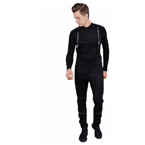 брюки Nordski, мембрана, утепленные, водонепроницаемые, черный - изображение №1