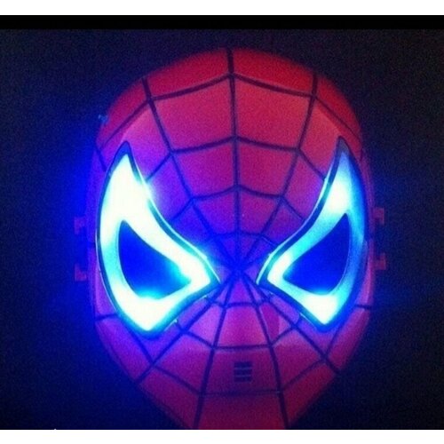 Маска "Человек-паук" светящаяся (красный)