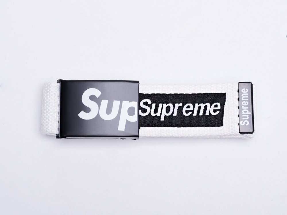 Ремень Supreme (белый) - изображение №1