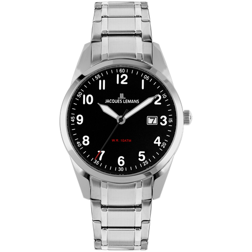 Наручные часы JACQUES LEMANS Classic 1-2002Q, наручные часы Jacques Lemans, мультиколор, черный (черный/мультицвет)