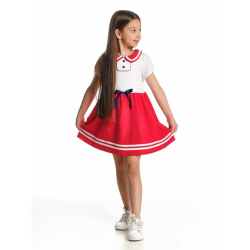 Платье Mini Maxi, хлопок, трикотаж, красный