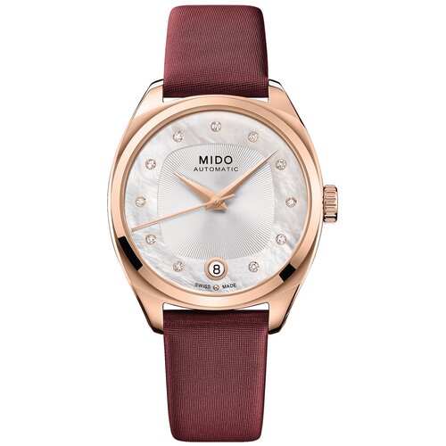 Наручные часы Mido Часы Mido Belluna Royal Lady M024.307.37.116.00, белый, красный (черный/красный/белый)