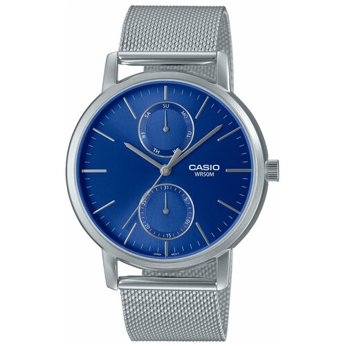 Наручные часы CASIO Collection Наручные часы CASIO MTP-B310M-2A, серый, синий (серый/синий/серебристый)