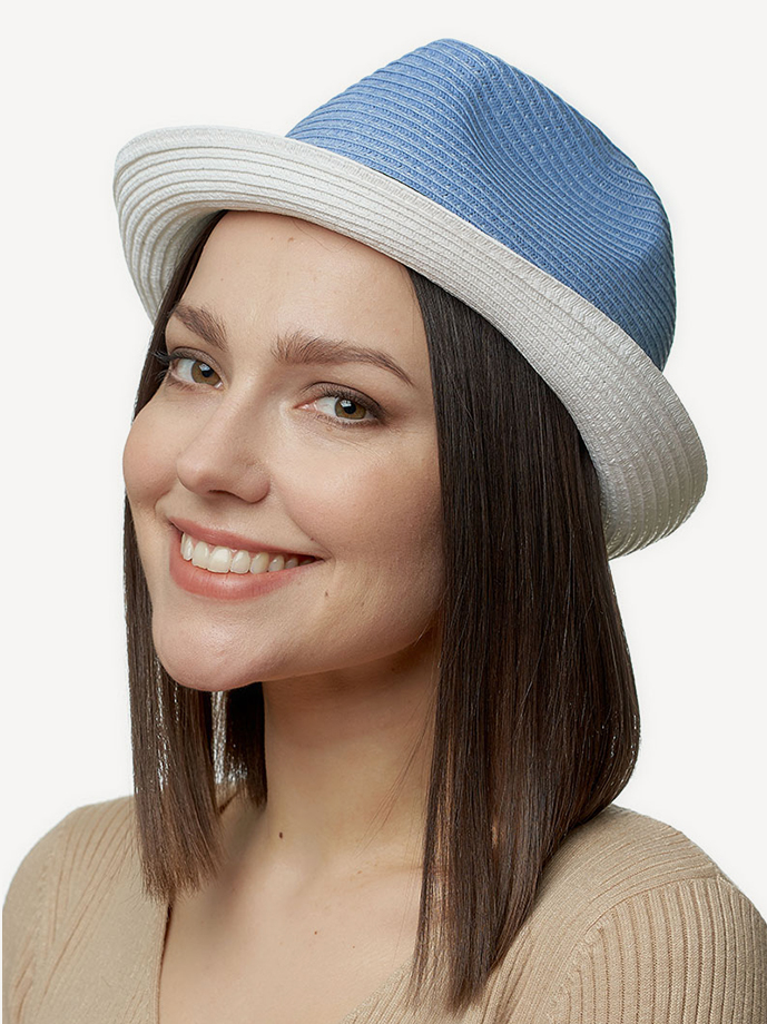 Шляпа (светло-голубой) - изображение №1