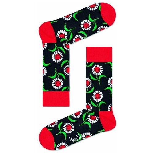 Носки  унисекс Happy Socks, 1 пара, классические, черный - изображение №1
