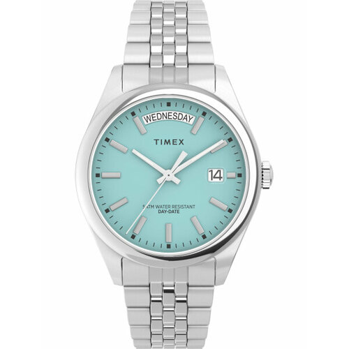 Наручные часы TIMEX Наручные часы Timex TW2V68400, голубой, серебряный (голубой/серебристый)