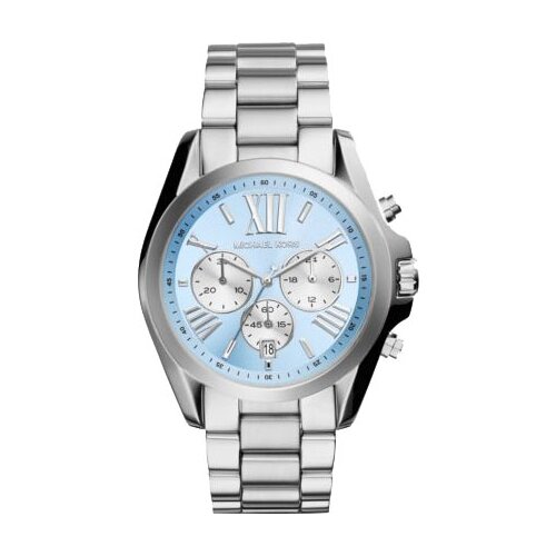 Наручные часы MICHAEL KORS Bradshaw MK6099, серебряный, голубой (голубой/серебристый)