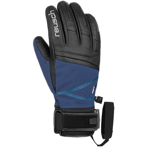Перчатки Reusch, черный, синий (черный/синий) - изображение №1