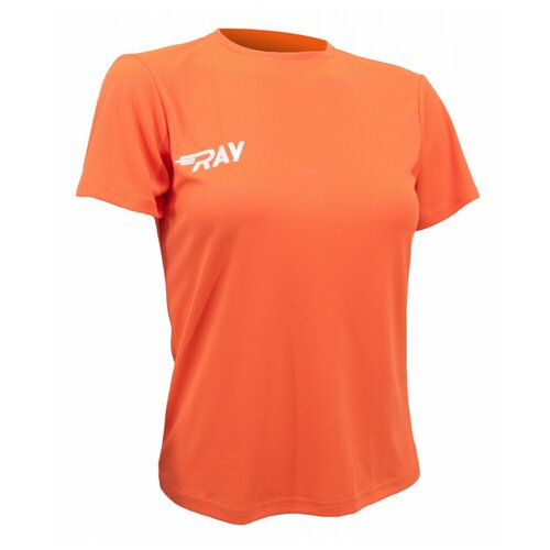 Беговая футболка RAY, силуэт прилегающий, без чашки, оранжевый (красный/оранжевый/белый) - изображение №1