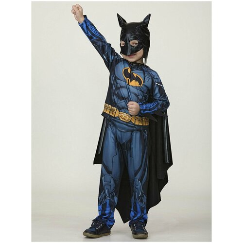 Карнавальный костюм 23-45 Бэтмен 2 без мускулов Warner Brothers р.152-76 (серый/черный/синий)