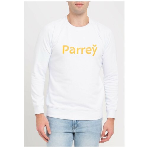 Свитшот Parrey, белый (серый/белый)