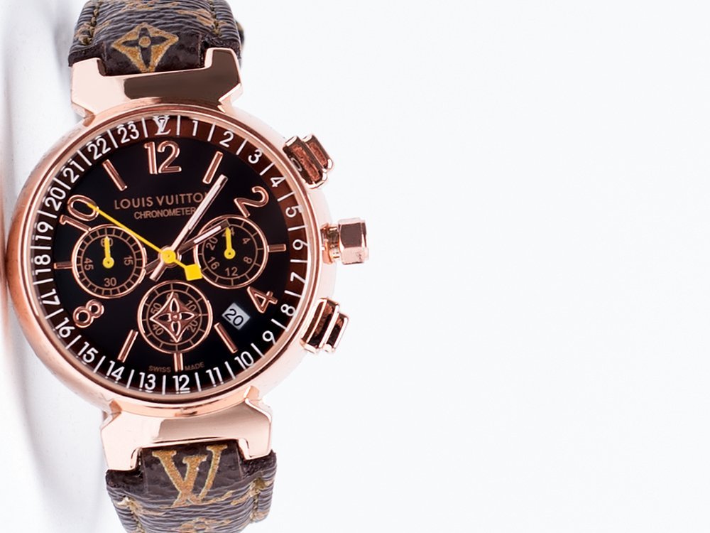 Часы Louis Vuitton (золотой) - изображение №1