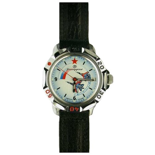 Наручные часы Восток Командирские 811066, серебряный, голубой (голубой/серебристый)