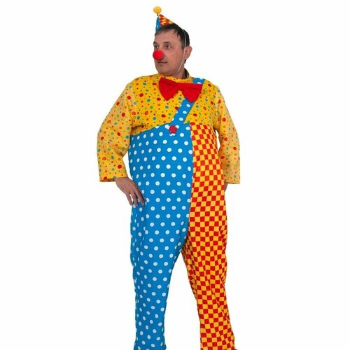 Карнавальный костюм «Клоун Чудик», р. 52-54, рост 182 см - изображение №1