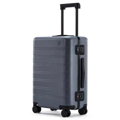 Чемодан NINETYGO Manhattan Frame Luggage, поликарбонат, водонепроницаемый, 39 л, серый