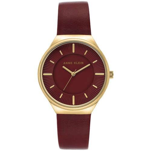 Наручные часы ANNE KLEIN Leather Часы наручные Anne Klein 3814BYBY, красный, золотой (красный/золотой/золотистый)