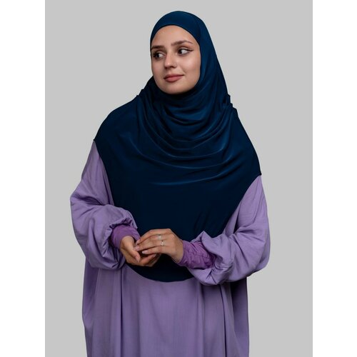 Хиджаб , бирюзовый (синий/бежевый/бирюзовый/тёмно-синий/темно-бежевый)