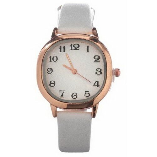 Наручные часы Сима-ленд Часы наручные кварцевые женские "Иса", d-3 см, экокожа, белые, белый