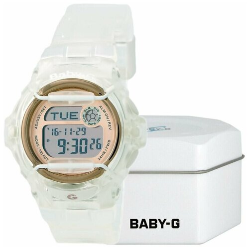 Наручные часы CASIO Baby-G Наручные часы Casio BG-169G-7B, бесцветный, серый (серый/бесцветный/мультицвет/прозрачный) - изображение №1