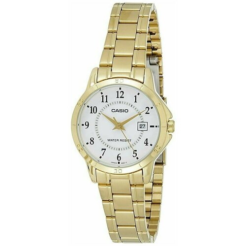 Наручные часы CASIO Collection Наручные часы Casio Collection LTP-V004G-7BUDF, белый, золотой (белый/золотистый) - изображение №1