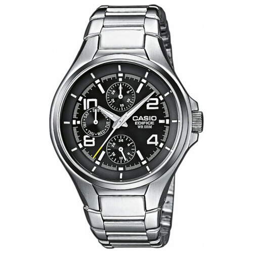 Наручные часы CASIO EF-316D-1A, серебряный, черный (черный/серебристый)