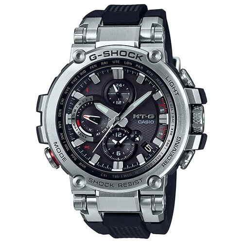 Наручные часы CASIO G-Shock MTG-B1000-1AE, серебряный, черный (черный/серебристый)