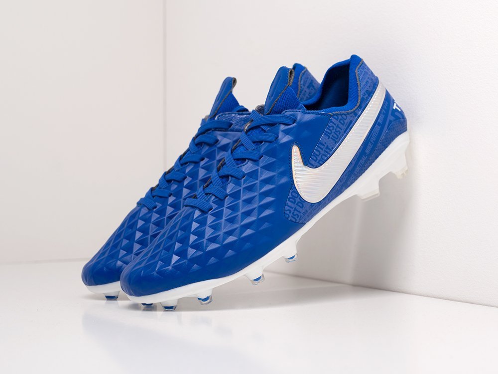 Футбольная обувь Nike Tiempo Legend VIII Elite FG (синий) - изображение №1