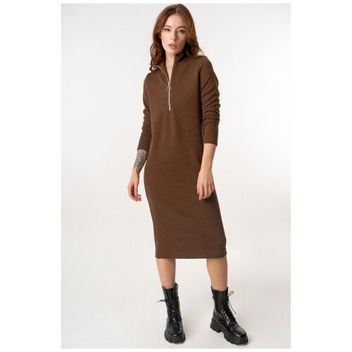 Платье FLY, коричневый (коричневый/шоколад) - изображение №1
