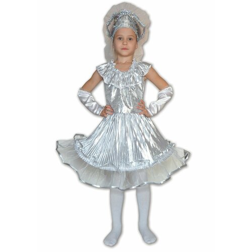 Детский костюм Снежинки (серебристый)