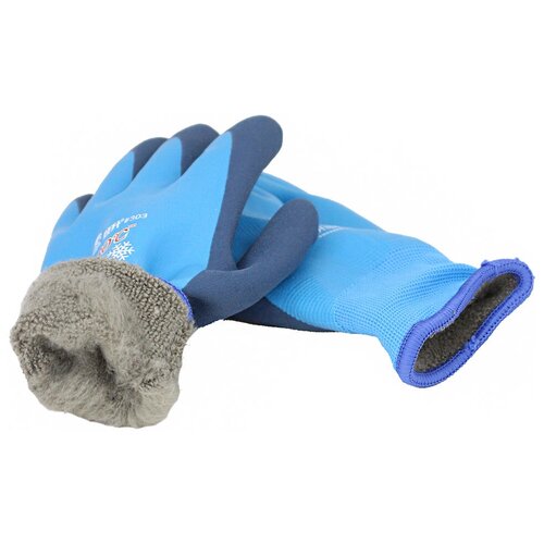 Зимние рыболовные перчатки до -30С цвет синий (синий/голубой) - изображение №1