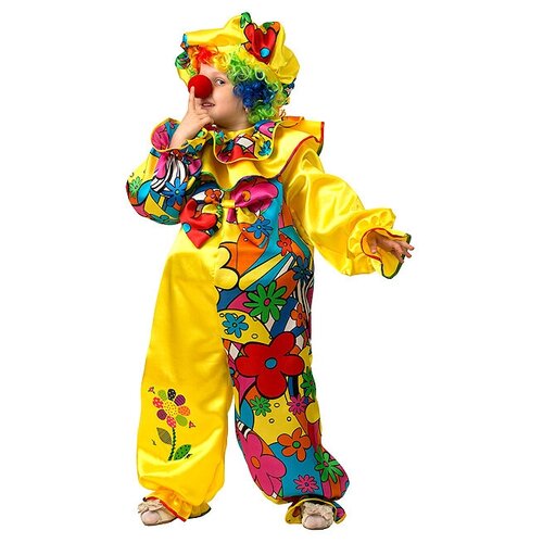 Батик Карнавальный костюм Клоун, рост 116 см 5221-116-60 (желтый)