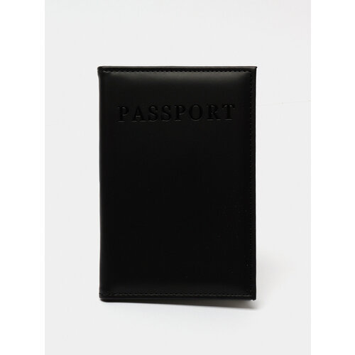 Обложка для паспорта  черный, черный