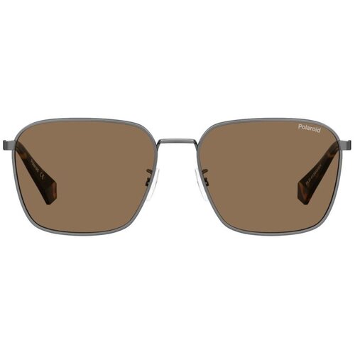 Солнцезащитные очки Polaroid, коричневый (серый/коричневый) - изображение №1