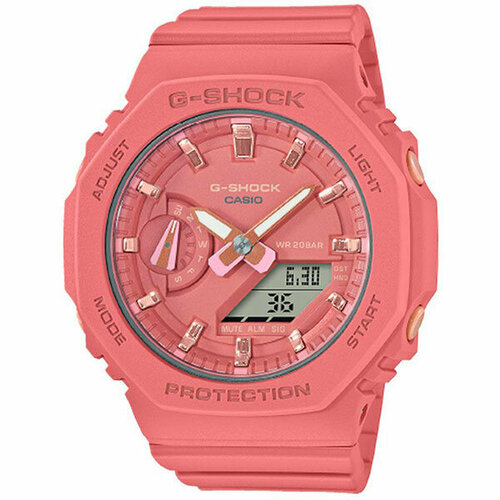 Наручные часы CASIO Часы Casio GMA-S2100-4A2DR, розовый, коралловый (розовый/коралловый)