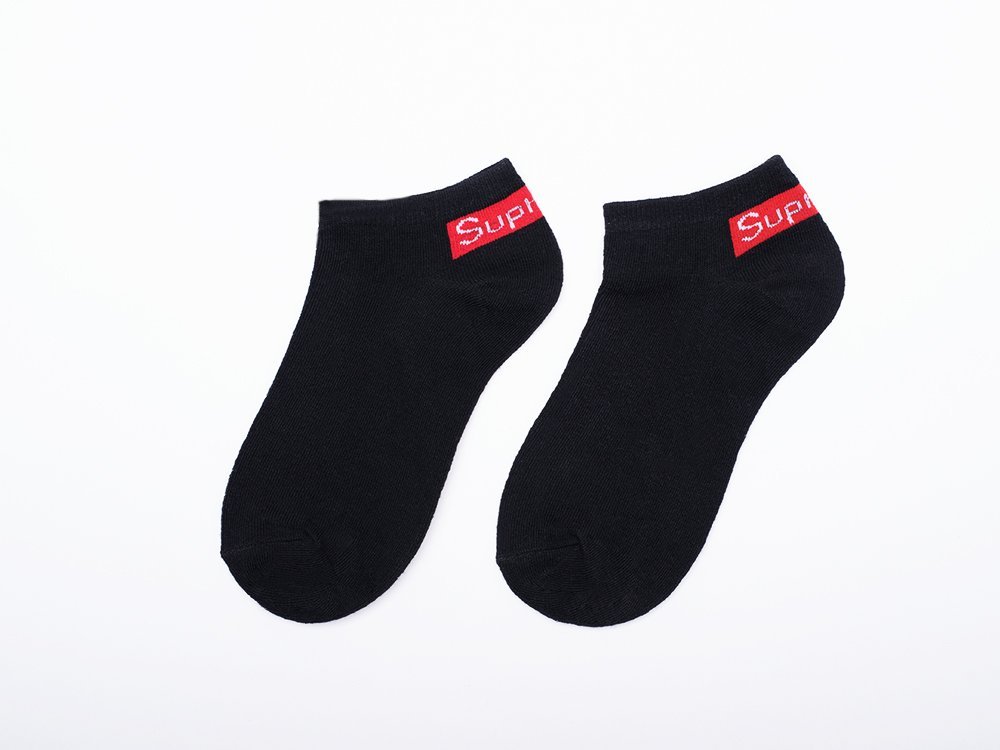 Носки короткие Supreme (черный) - изображение №1