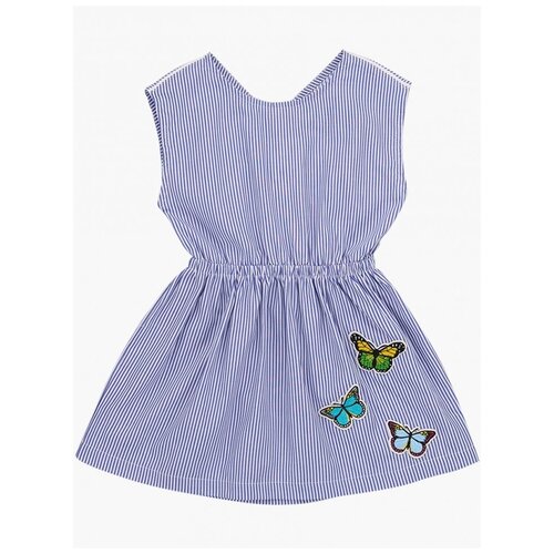 Платье Mini Maxi, хлопок, в полоску, синий - изображение №1