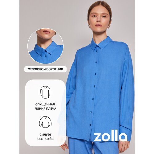 Рубашка  Zolla, голубой - изображение №1