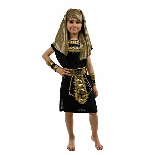Карнавалия Чудес Карнавальный костюм «Фараон чёрный», рост 110 см (черный) - изображение №1