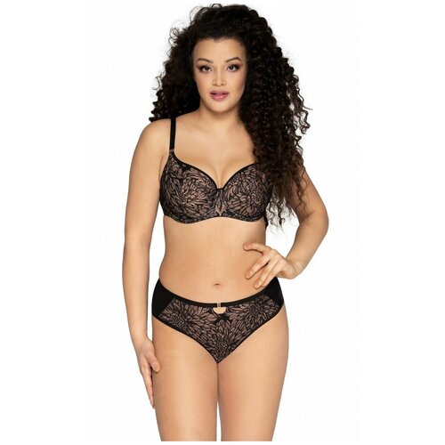 Комплект трусов  слипы Ava Lingerie, средняя посадка, кружевные, черный, 10 шт