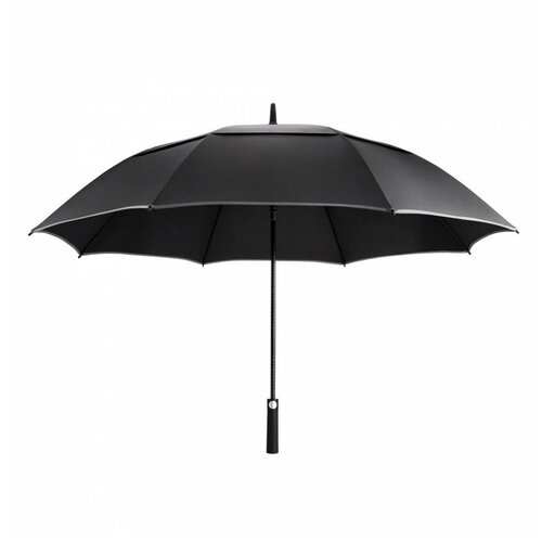 Зонт-трость NINETYGO, автомат, купол 150 см., 8 спиц, система «антиветер», чехол в комплекте, черный